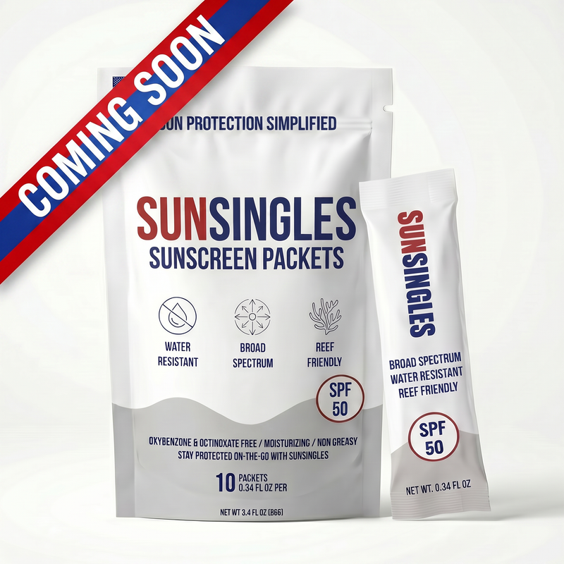 SunSingles Broad Spectrum SPF 50 Travel Size Sunscreen Packets – Water Resistant and Non-Greasy – Oxybenzone & Octinoxate Free – Perfect Party Favors 0.34 Fl Oz (Pack of 10)